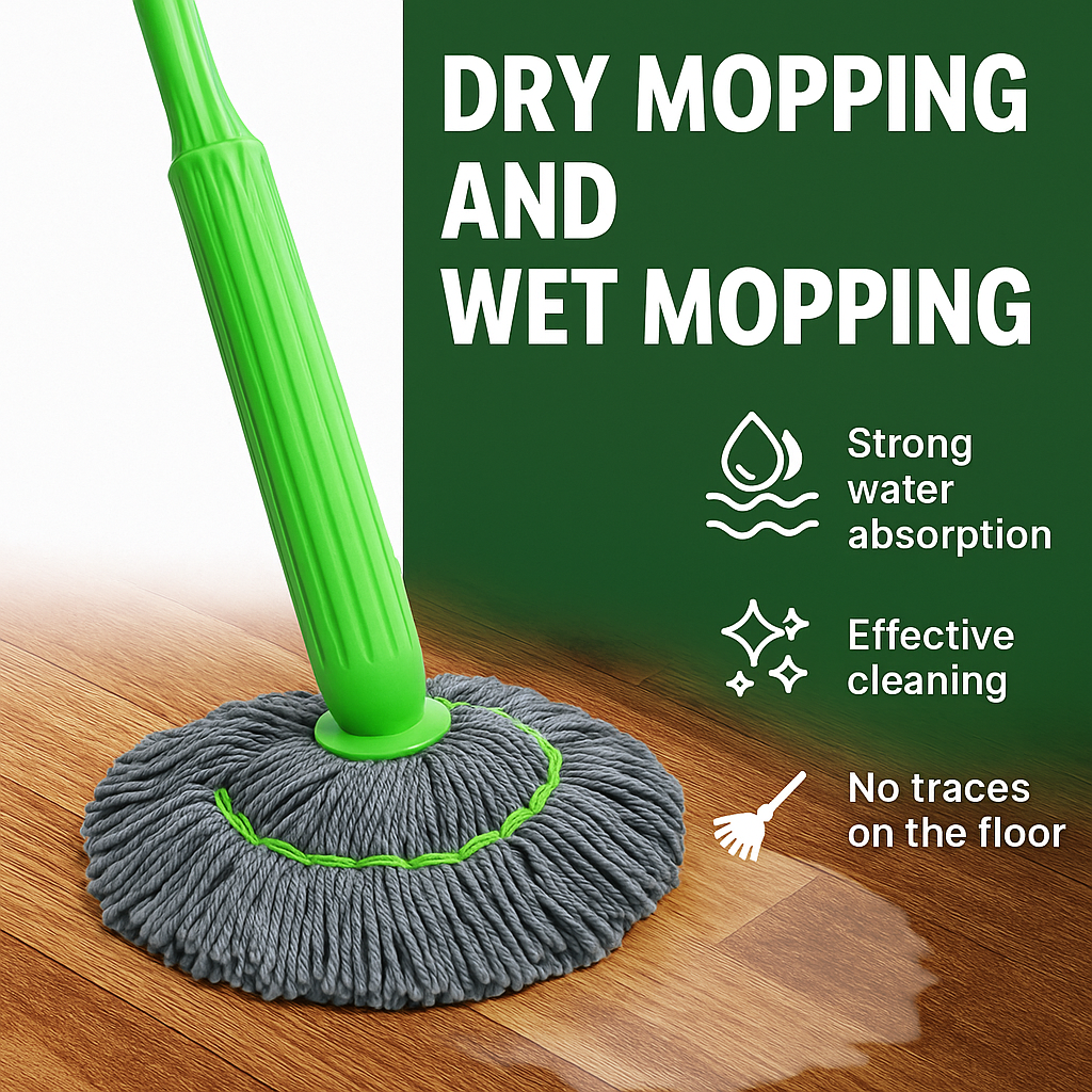Self-twisting Water Rotating Mop