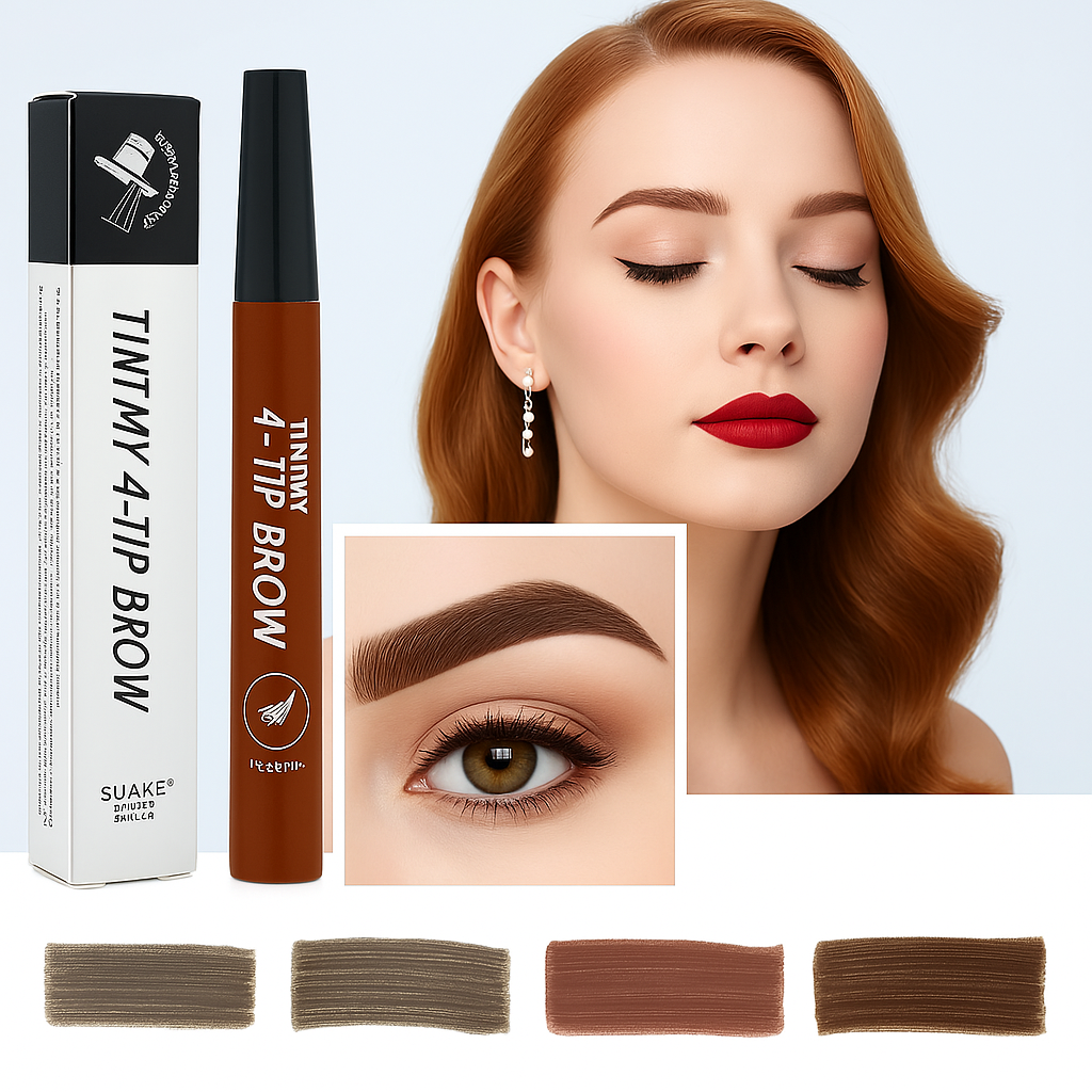 Waterproof 4 Points Long Lasting Eyebrow Pen