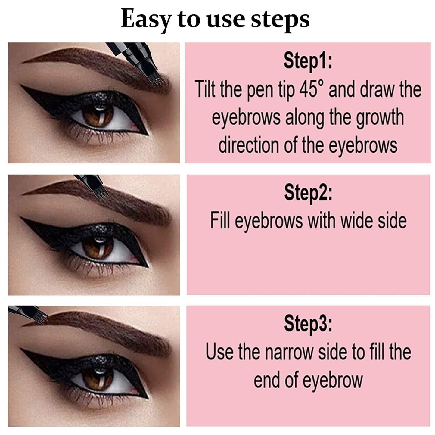 Waterproof 4 Points Long Lasting Eyebrow Pen
