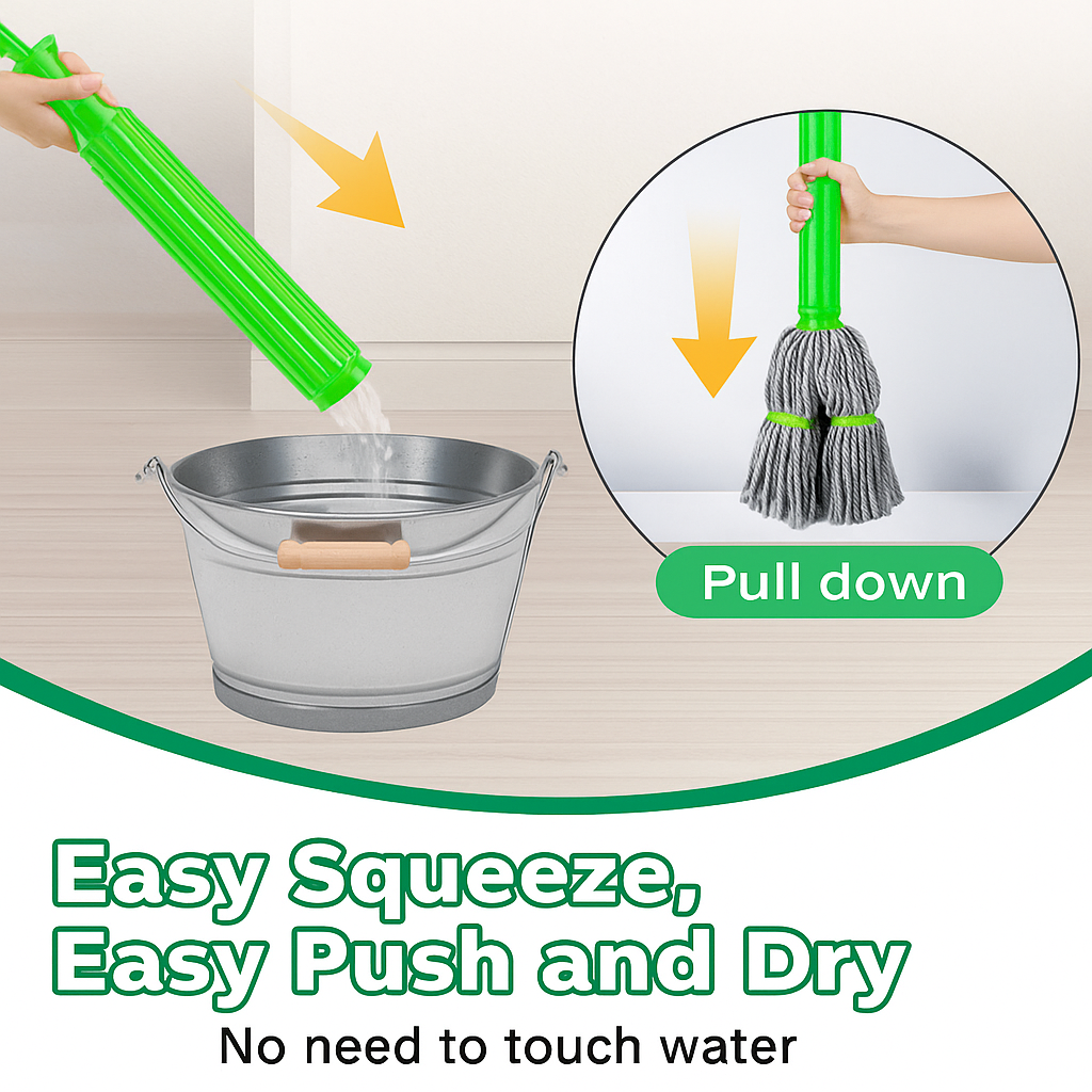 Self-twisting Water Rotating Mop