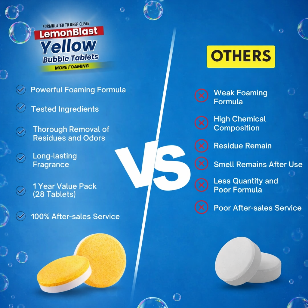 LemonBlast Yellow Bubble Tablets (24pc)