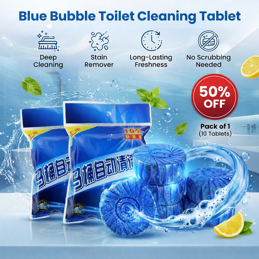 🚽 Toilet Cleaning Tablet (10 pcs) | Automatic Cleaner & Deodorizer