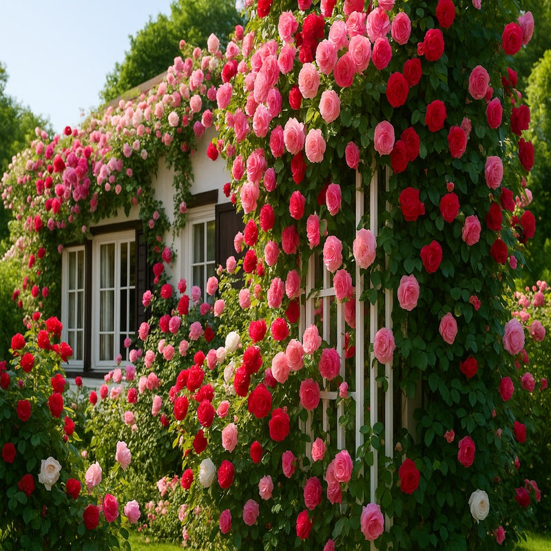 🌹 Elegant Climbing Rose Flower Seeds- 9 Rare and Breathtaking Colors Seeds